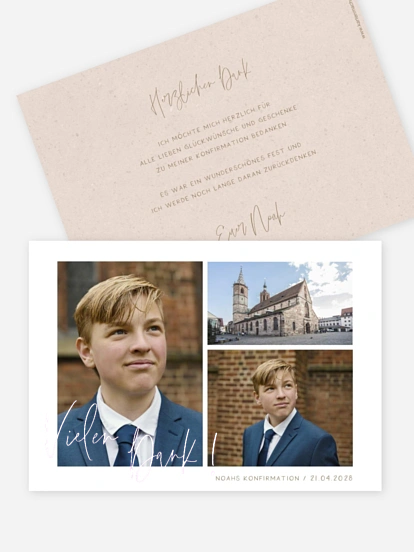 Danksagung Konfirmation Holy Blessing