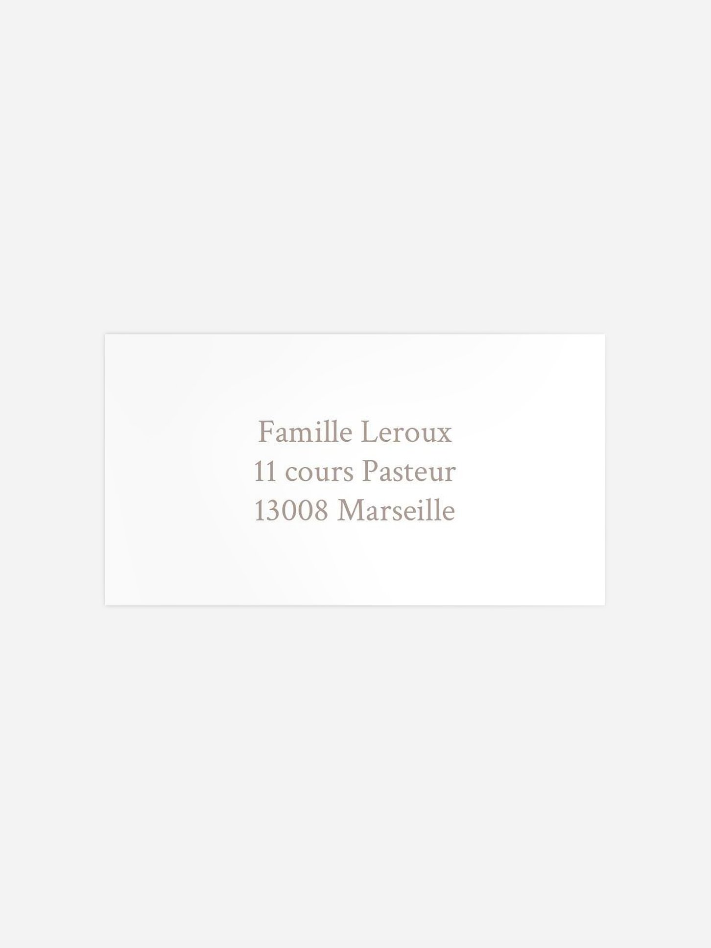 Étiquette destinataire baptême Simple Blessing