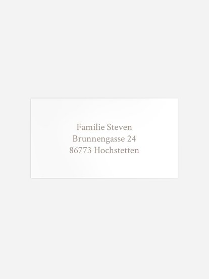 Empfängeraufkleber Taufe Simple Blessing