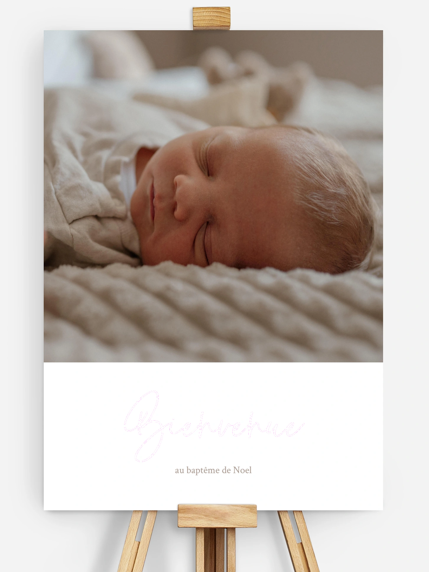 Poster bienvenue baptême Simple Blessing