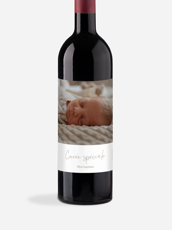 Étiquette pour bouteille Simple Blessing