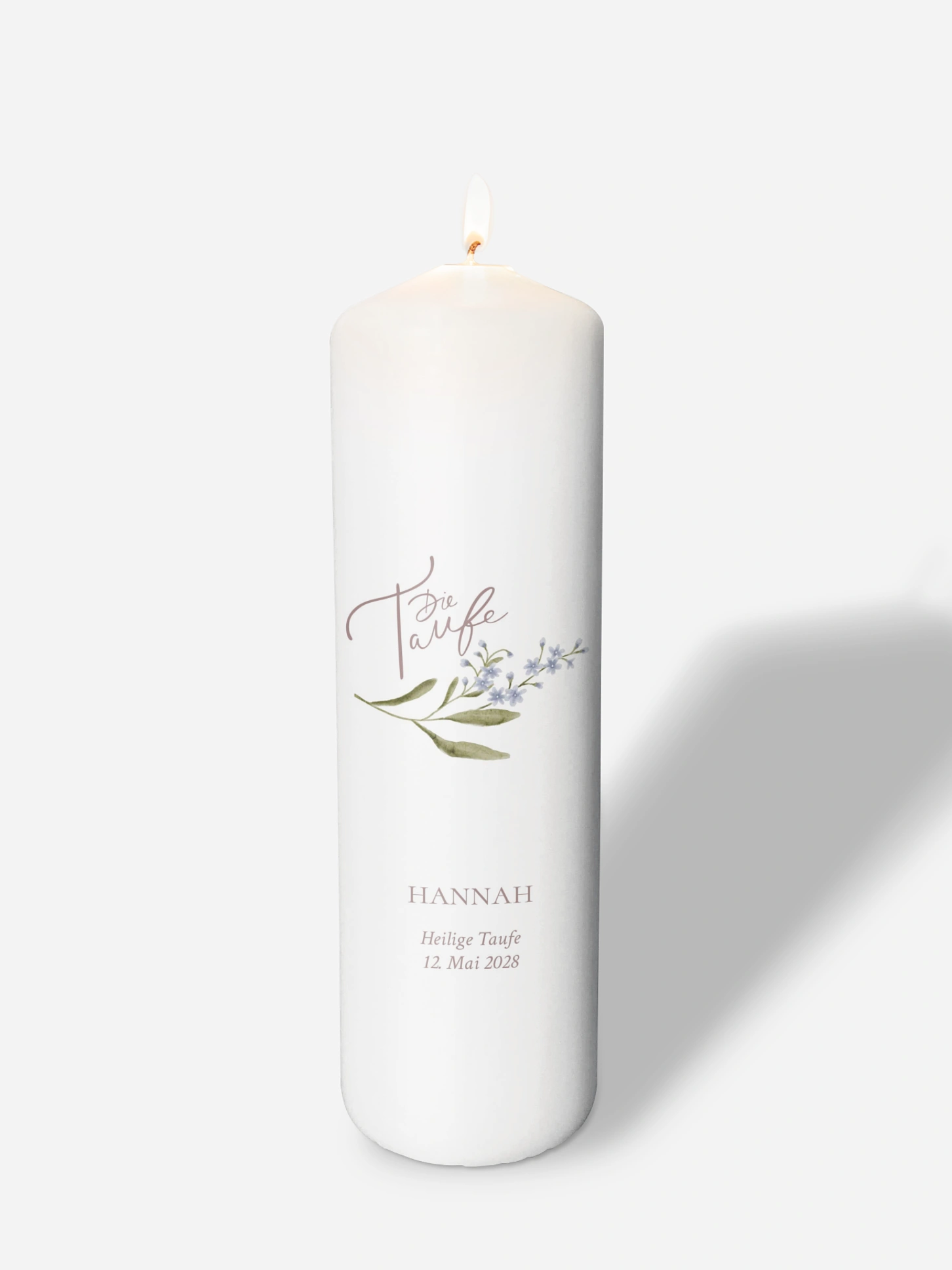 Taufkerze Blossom Dove