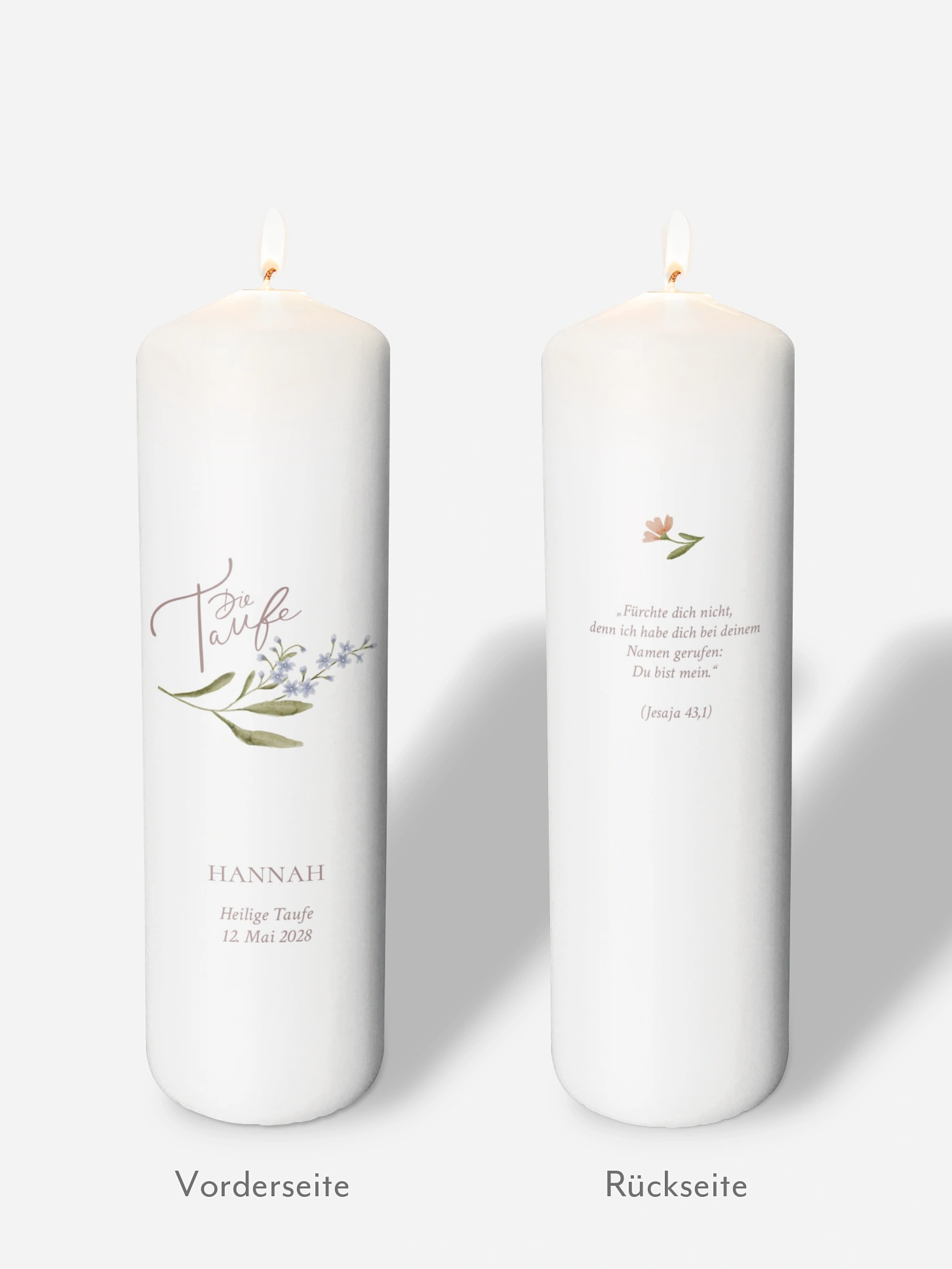 Taufkerze Blossom Dove