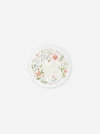 Aufkleber Taufe Blossom Dove