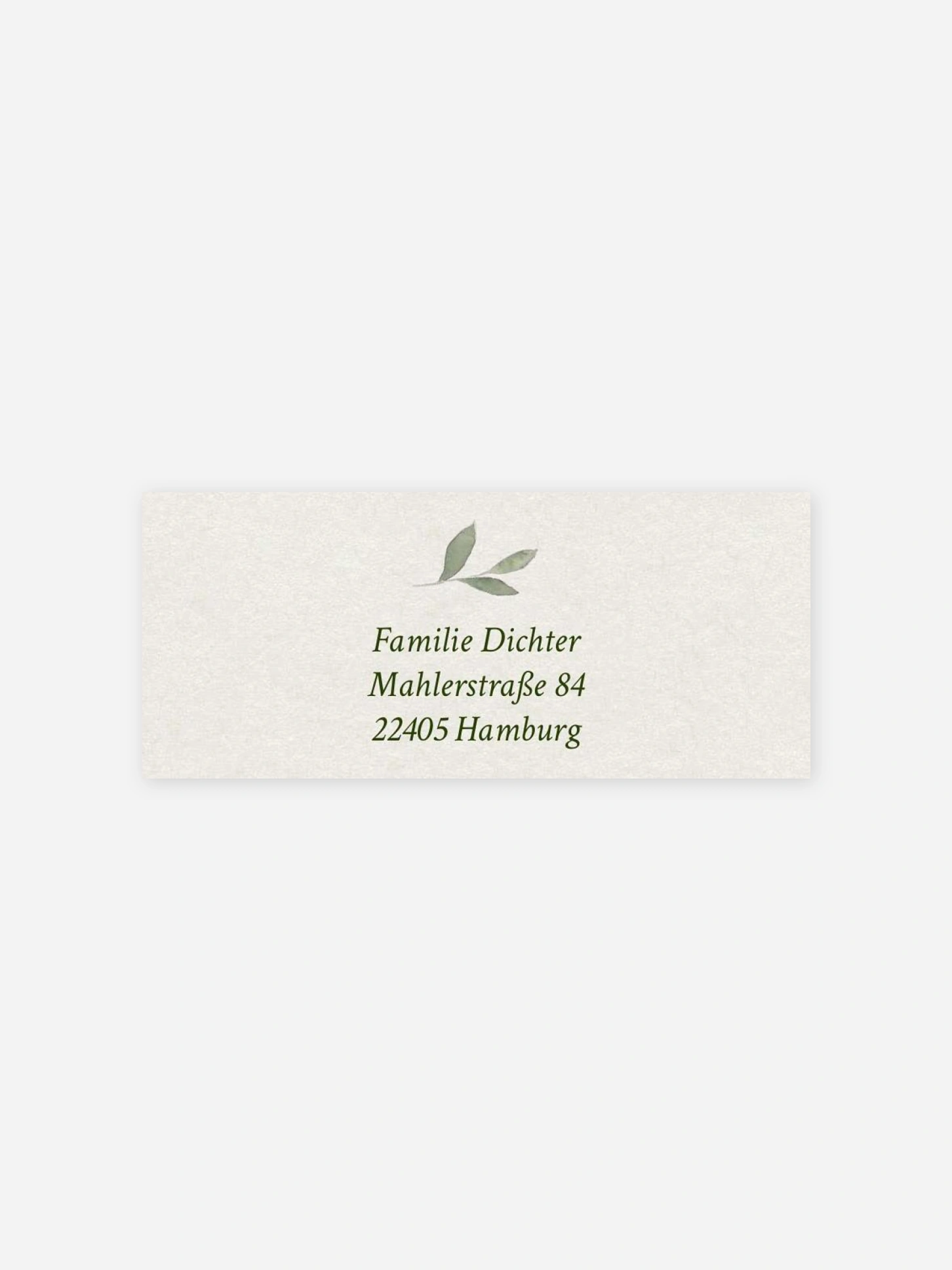 Absenderaufkleber Taufe Botanical Blessing