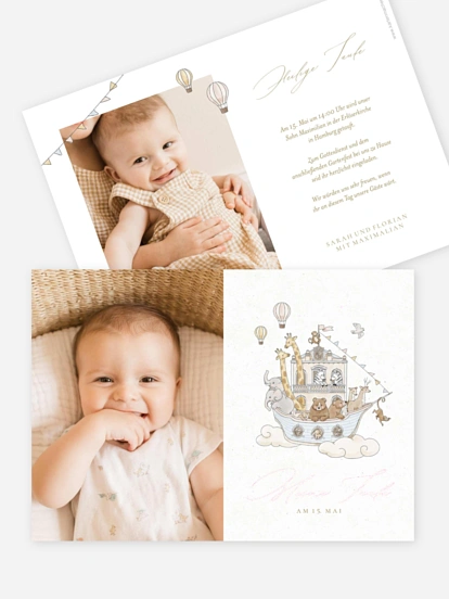 Taufeinladung Sweet Arch