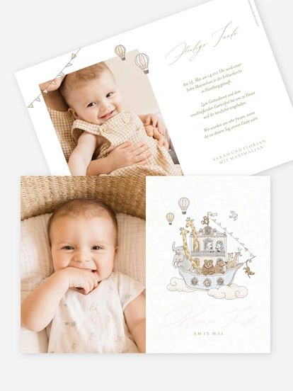 Taufeinladung Sweet Arch