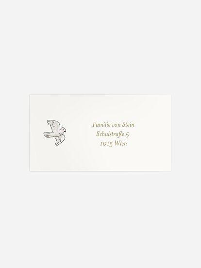 Empfängeraufkleber Taufe Sweet Arch