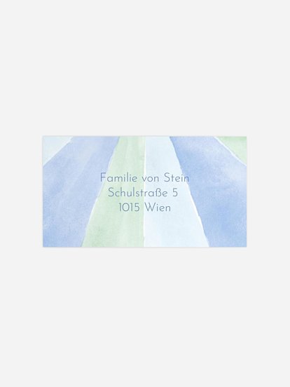 Empfängeraufkleber Taufe Zarter Segen