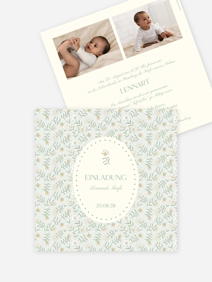 Taufeinladung Wiesenflüstern