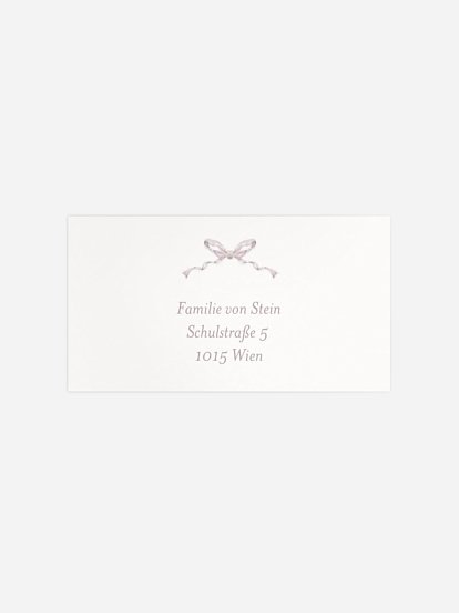 Empfängeraufkleber Taufe Garden of Grace