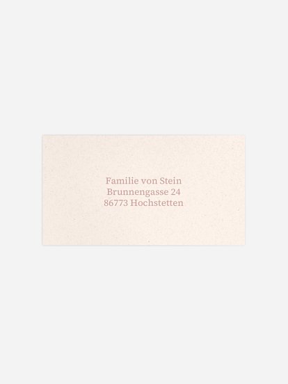 Empfängeraufkleber Taufe Pastel Arc