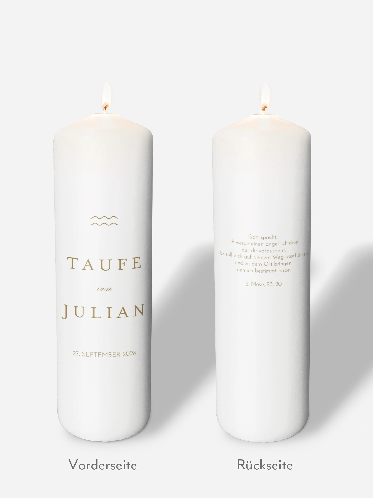 Taufkerze Sacred Wave