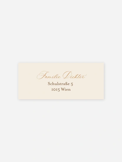 Absenderaufkleber Taufe Classic Garden