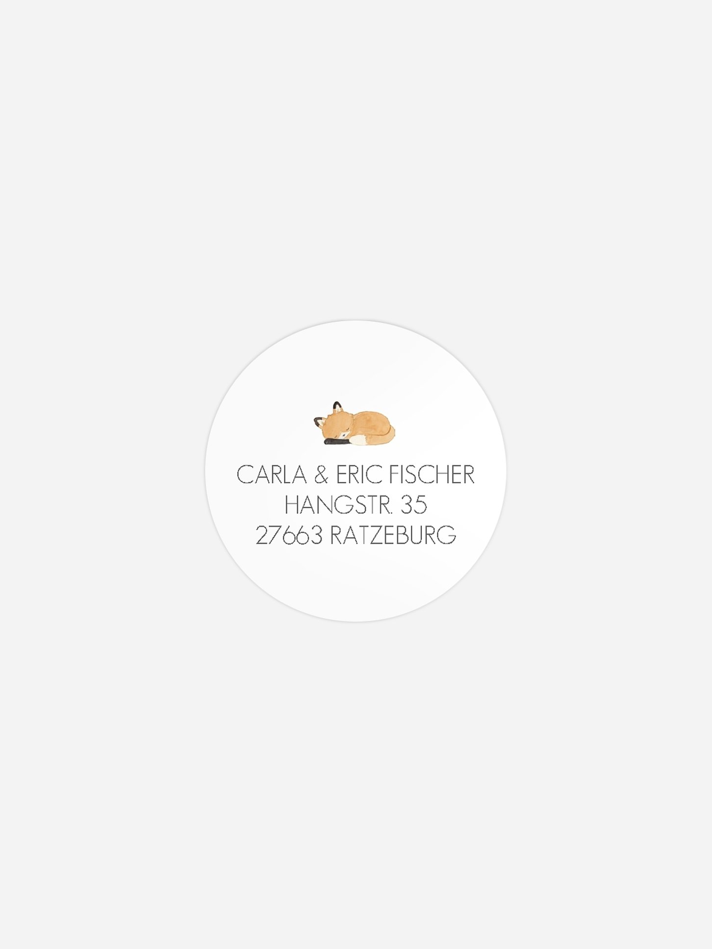 Absenderaufkleber Geburt Tierchen Trio