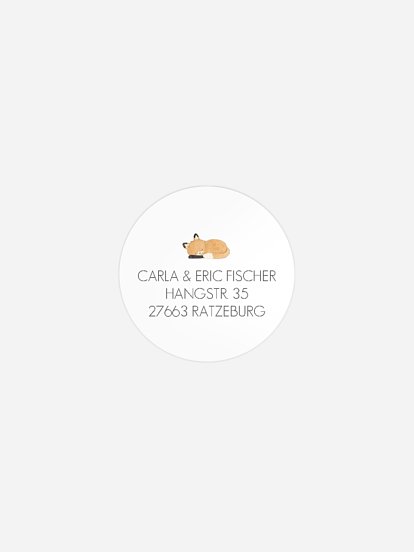 Absenderaufkleber Geburt Tierchen Trio