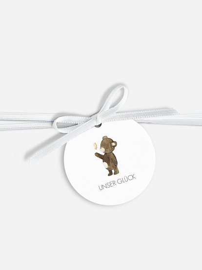 Anhänger mit Band zur Hochzeit Tierchen Trio