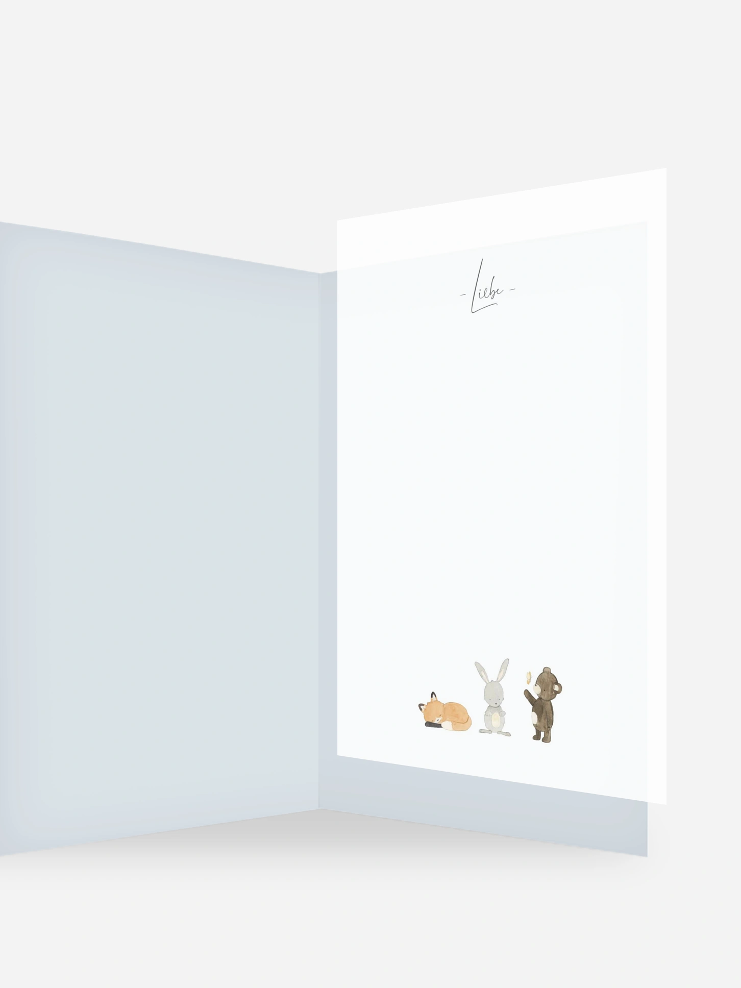 Einlegeblätter Tierchen Trio