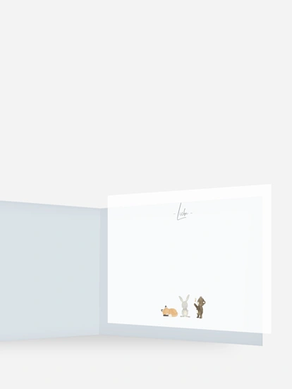 Einlegeblätter Tierchen Trio