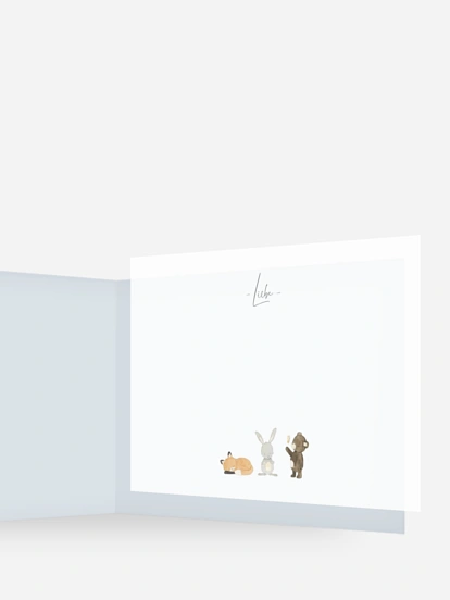 Einlegeblätter Tierchen Trio