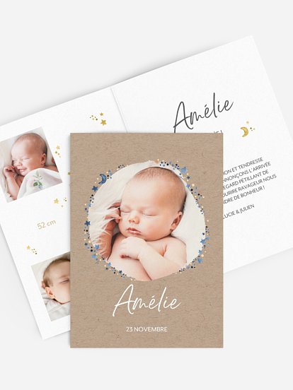 Faire-part naissance Little sky