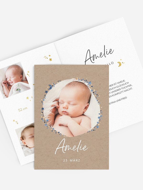 Geburtskarte Little Star
