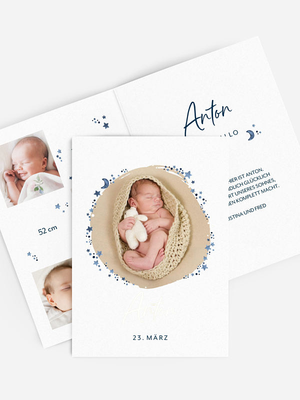 Geburtskarte Little Star