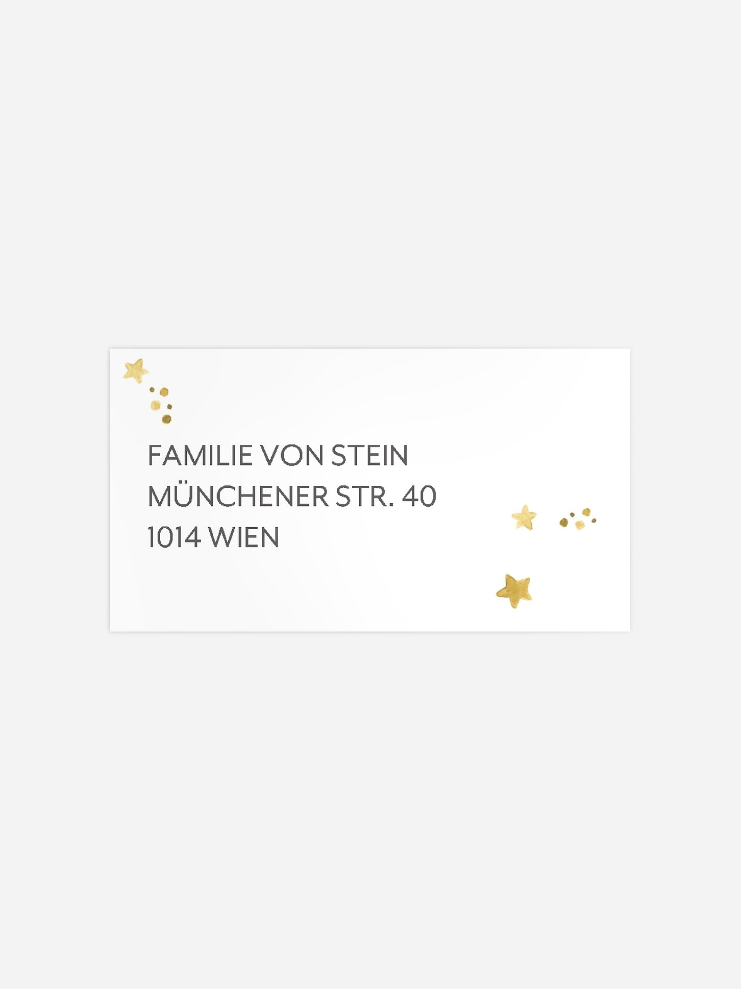 Empfängeraufkleber Geburt Little Star