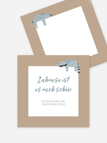 Grußkarte Schlafenszeit