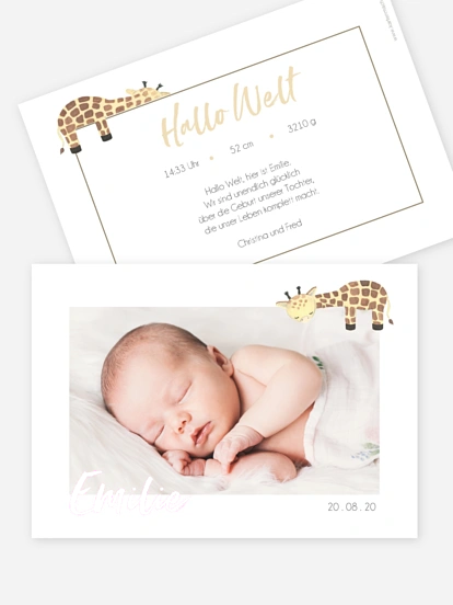 Geburtskarte Schlafenszeit