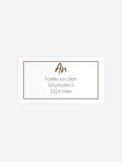 Empfängeraufkleber Geburt Schlafenszeit