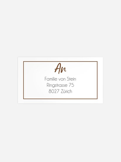 Empfängeraufkleber Geburt Schlafenszeit
