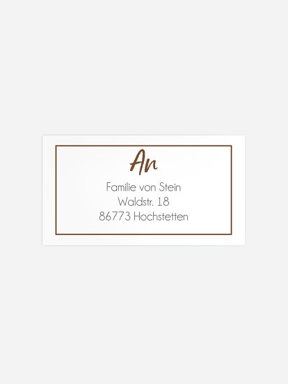 Empfängeraufkleber Geburt Schlafenszeit