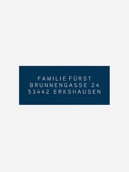 Absenderaufkleber Geburt Snapshot