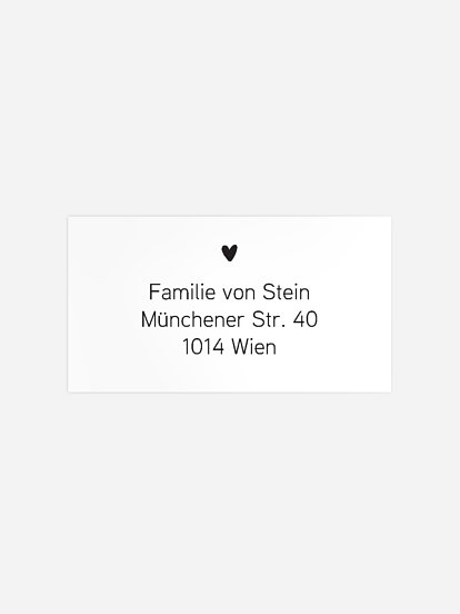 Empfängeraufkleber Geburt Snapshot