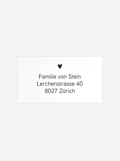 Empfängeraufkleber Geburt Snapshot