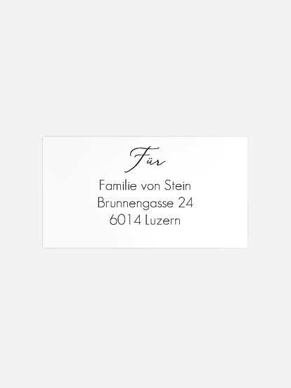 Empfängeraufkleber Taufe Kleines Wunder