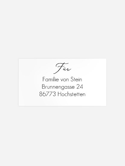 Empfängeraufkleber Taufe Kleines Wunder