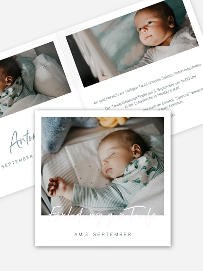 Taufeinladung Petit Amour