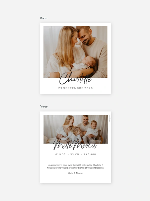 Faire-part naissance Petit Amour