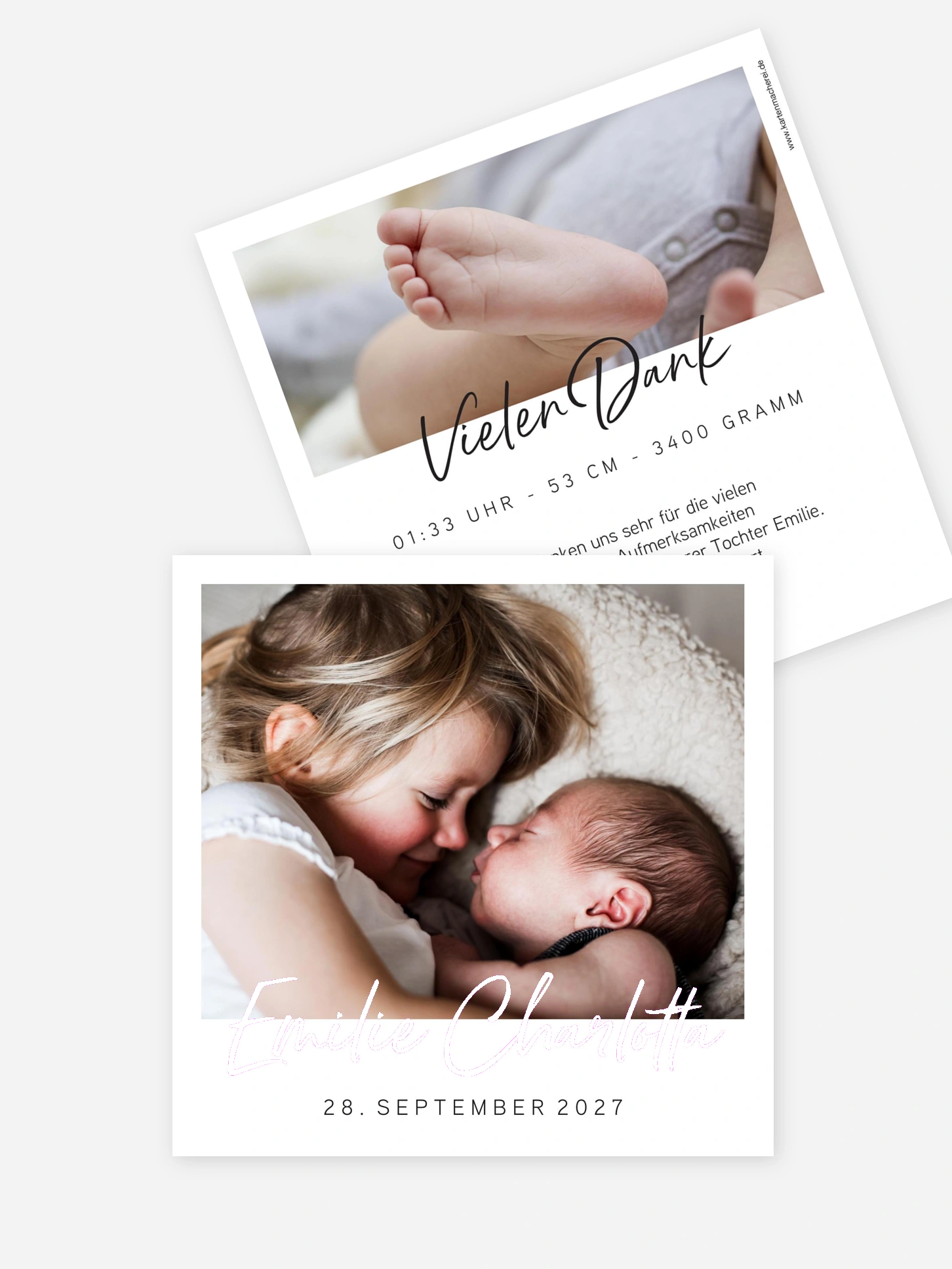 Geburtskarte Petit Amour