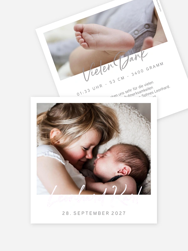 Geburtskarte Petit Amour