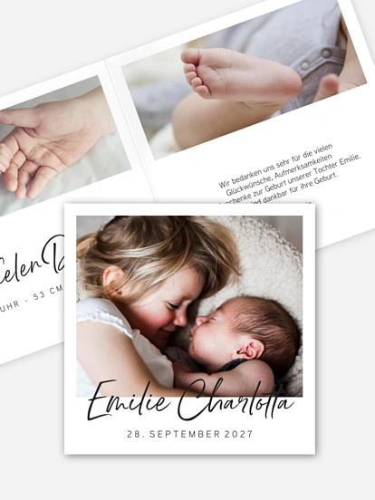 Geburtskarte Petit Amour