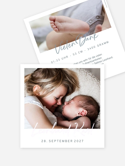 Geburtskarte Petit Amour