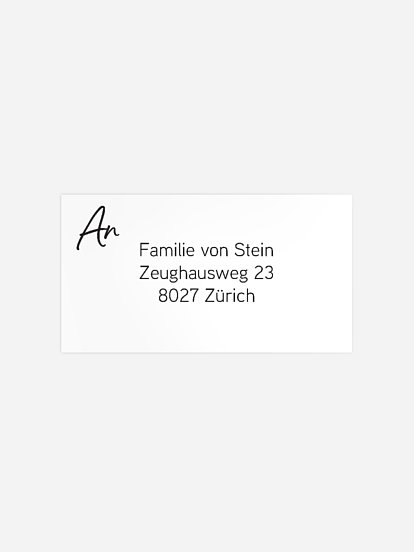 Empfängeraufkleber Geburt Petit Amour