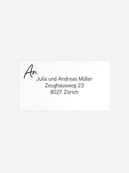 Empfängeraufkleber Taufe Petit Amour