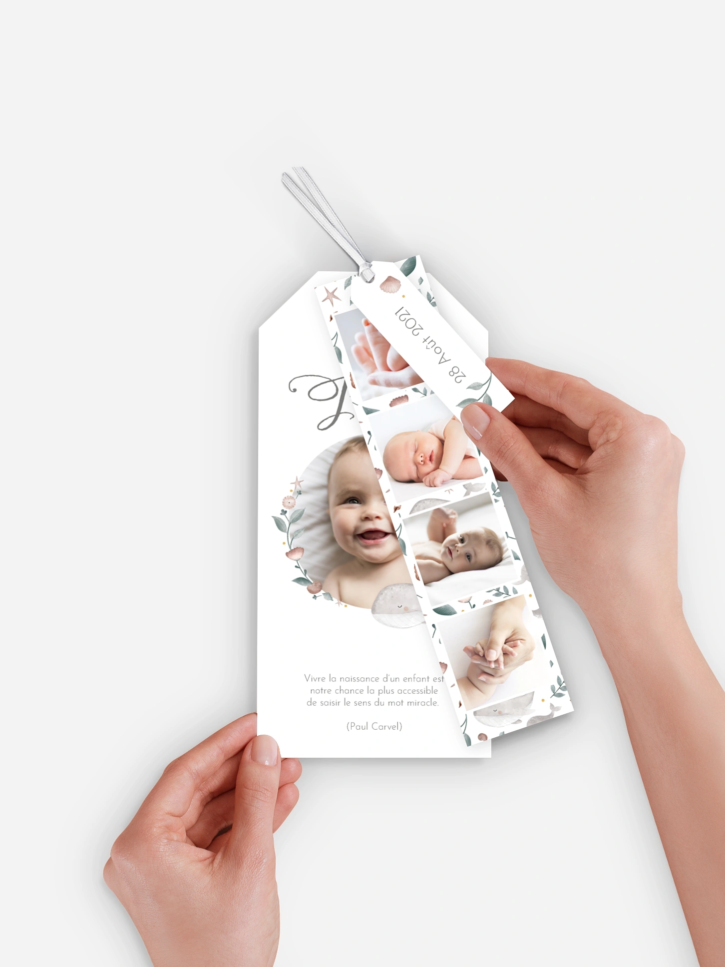 Faire-part naissance Jolies baleines