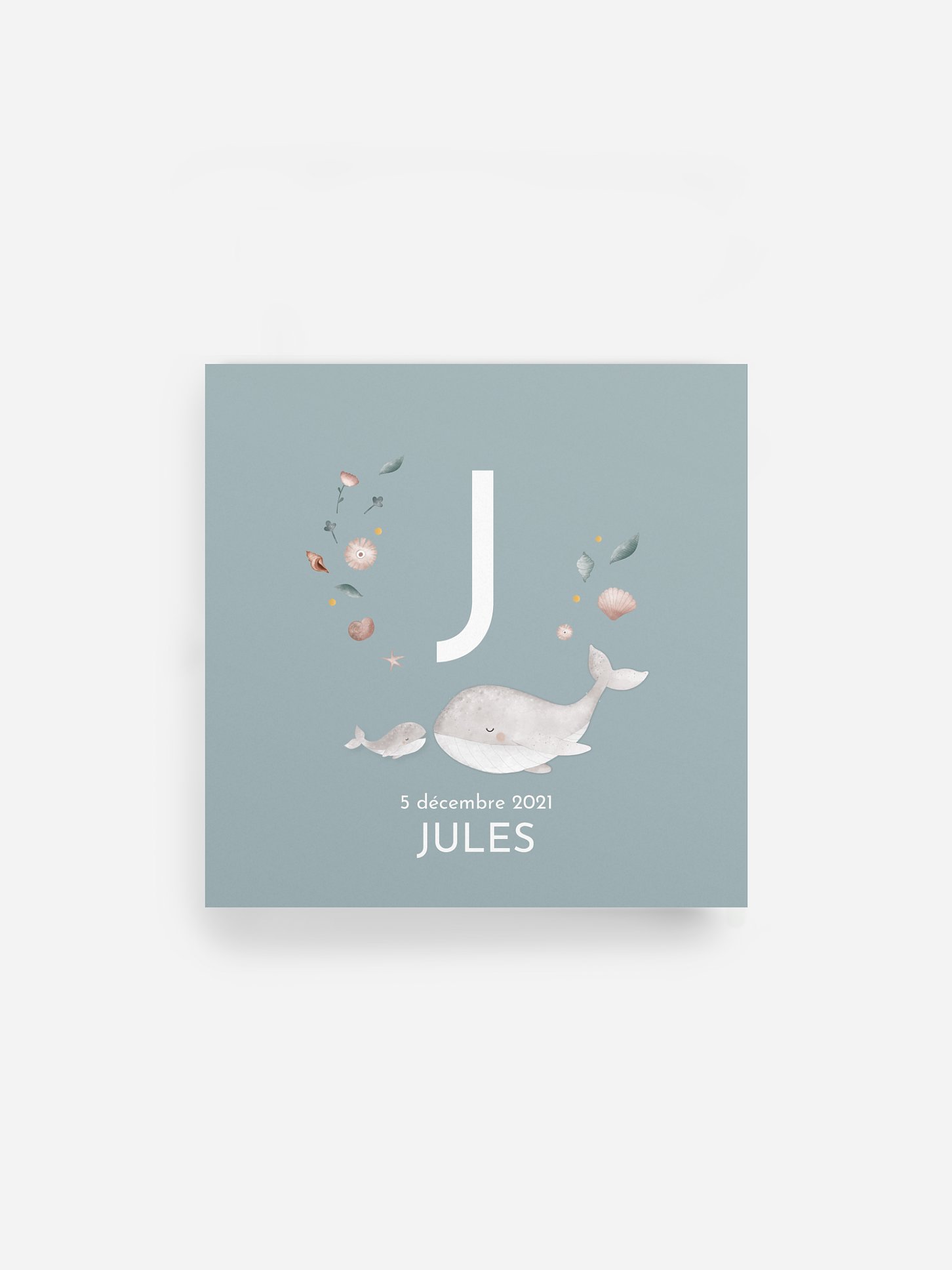 Affiche naissance Jolies baleines