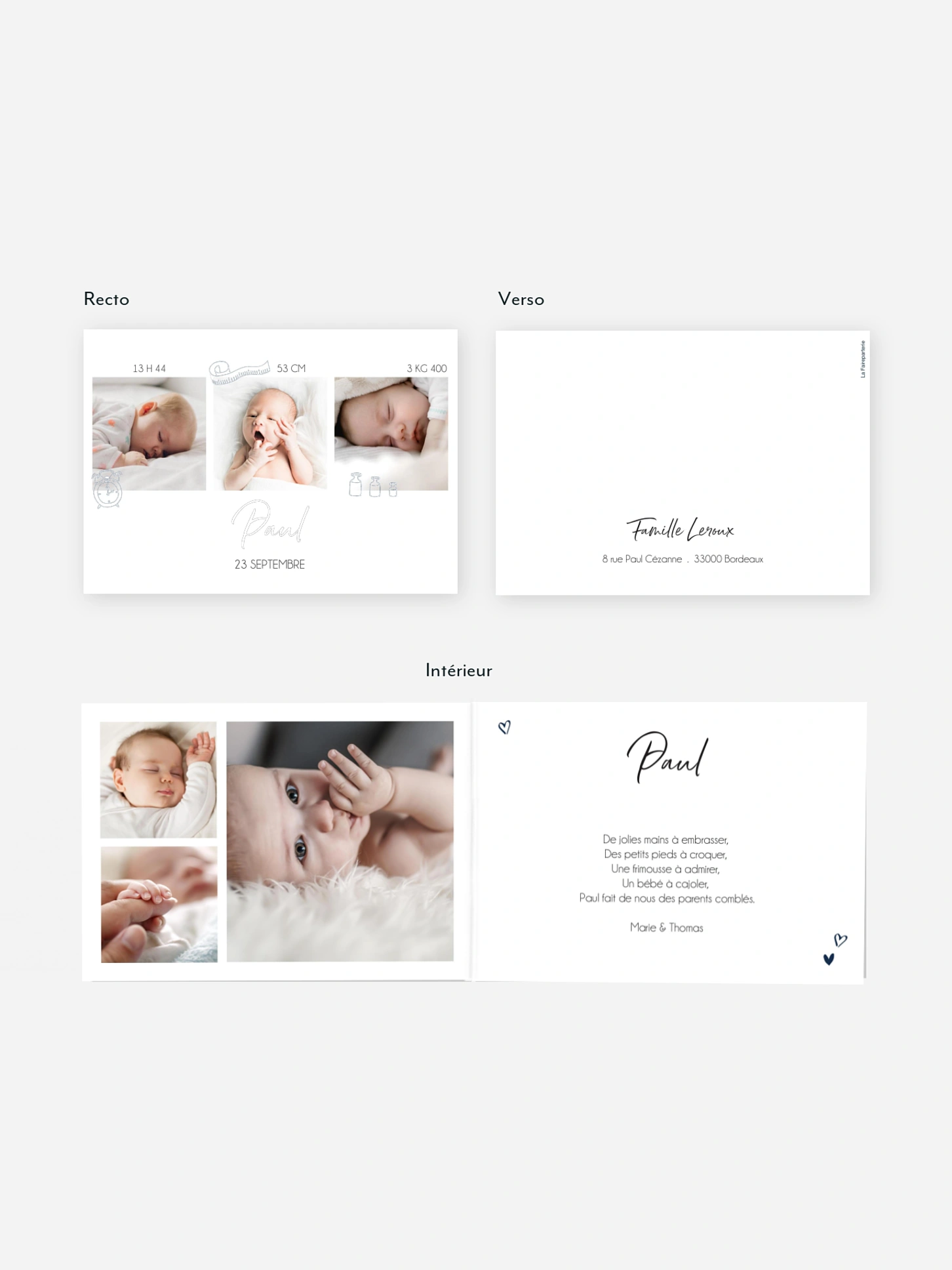 Faire-part naissance Perfect baby