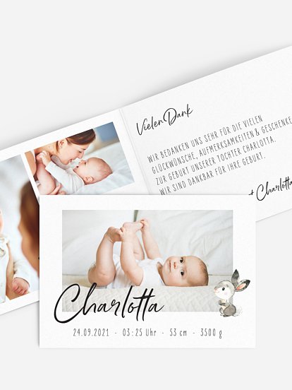 Geburtskarte Proudly Present